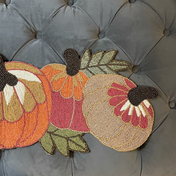 Pier 1 beaded pumpkin table runner - Picture 4 of 14